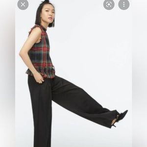 J Crew sleeveless Mockneck Top in Gilded Stewart Tartan. Size 6, never worn